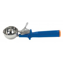 Winco ICOP-16 Ice Cream Disher with Blue Plastic Handle, 2 oz. Size 16