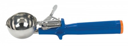 Winco ICOP-16 Ice Cream Disher with Blue Plastic Handle, 2 oz. Size 16