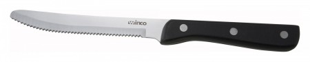 Winco K-80P Steak Knife with Riveted POM Handle, 5"
