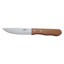 Winco KB-30W Jumbo Steak Knife with Wooden Handle 5&quot; - 1 doz