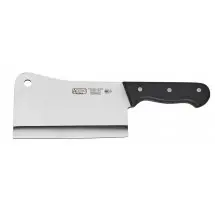 Winco KFP-72 Acero Full Tang Cleaver with Triple Riveted Handle 7&quot;
