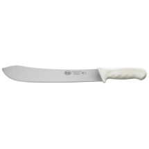 Winco KWP-124 Butcher Knife with White Handle, 12&quot;