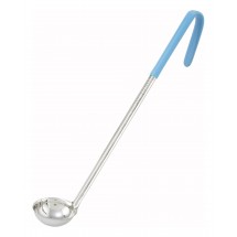 Winco LDC-05 Stainless Steel Ladle with Teal Handle 1/2 oz.