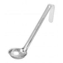 Winco LDI-05SH One-Piece Stainless Steel Ladle with Short Handle 0.5 oz.