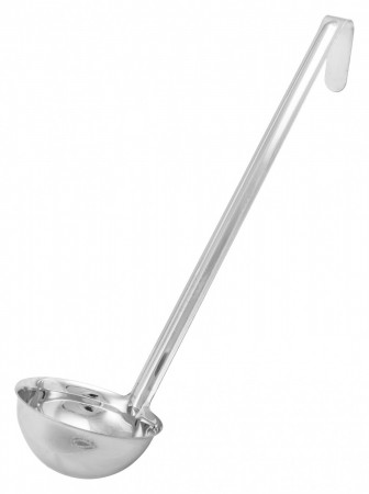 Winco LDIN-6 Prime One-Piece Stainless Steel Ladle 6 oz.