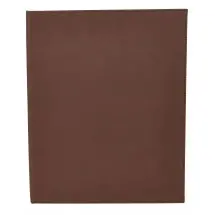 Winco LMD-811BN Brown Leatherette Two Panel Menu Cover 8-1/2&quot; x 11&quot;