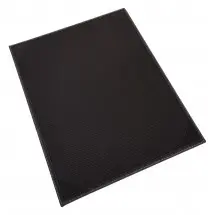 Winco LMS-811BK Black Leatherette Single Panel Menu Cover 8-1/2&quot; x 11&quot;