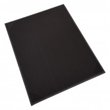 Winco LMS-814BK Black Leatherette Single Panel Menu Cover 8-1/2&quot; x 14&quot;
