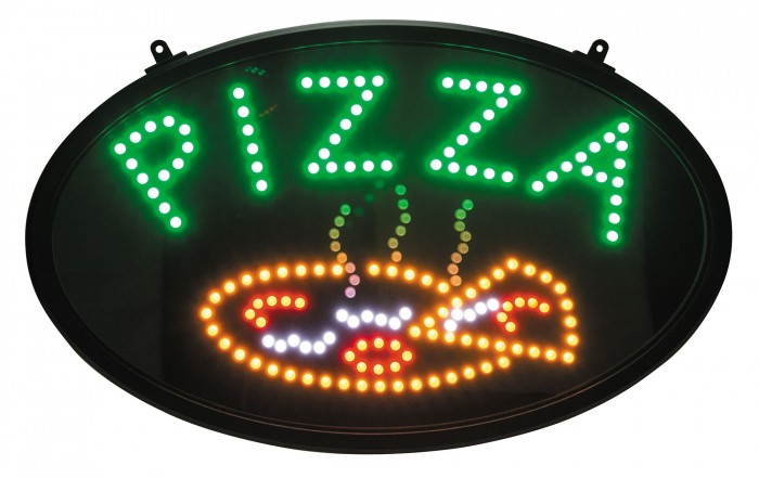 Winco LED-11 LED "Pizza" Sign with Dust Proof Cover
