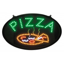 Winco LED-11 LED &quot;Pizza&quot; Sign with Dust Proof Cover