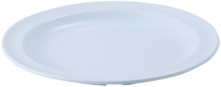 Winco MMPR-8W White Round Melamine Plate 8" - 1 doz