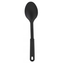 Winco NC-SS1 Nylon Black Solid Spoon 12&quot;