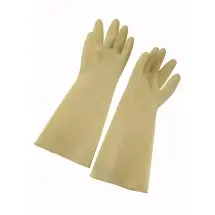 Winco NLG-816 Ivory Natural Latex Gloves 8-1/2&quot; x 16&quot;