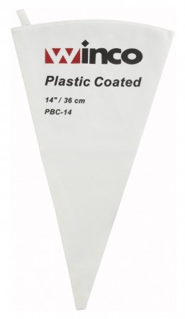 Winco PBC-14 Cotton Pastry Bag With Plastic Coating 14"
