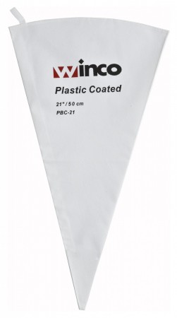 Winco PBC-21 Cotton Pastry Bag With Plastic Coating 21"