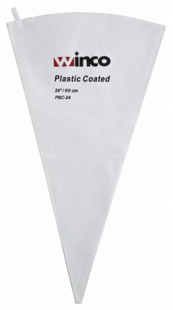 Winco PBC-24 Cotton Pastry Bag With Plastic Coating 24"