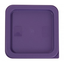 Winco PECC-24P Purple Allergen-Free Square Cover for 2 and 4 Qt. Containers