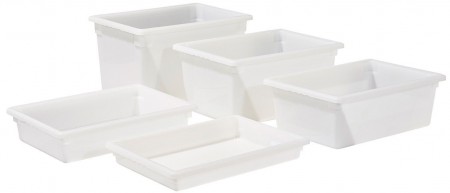 Winco PFFW-9 White Stackable Food Storage Box 18" x 26" x 9"