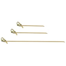Winco PK-KT3 Bamboo Picks 3&quot; with Knotted Top, 100/Pack