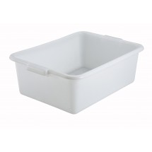 Winco PL-7W White Polypropylene Dish Box 7&quot;