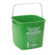 Winco PPL-3G Green Cleaning Bucket 3 Qt.