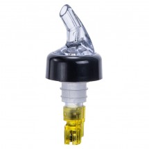 Winco PPA-150 Measuring Pourer with Black Collar and Yellow Tail 1-1/2 oz.