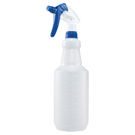 Winco PSR-9B Blue Plastic Spray Bottle, 28 oz.