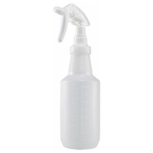 Winco PSR-9W White Plastic Spray Bottle, 28 oz.