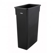 Winco PTC-23K Slender Black Trash Can, 23 Gallon