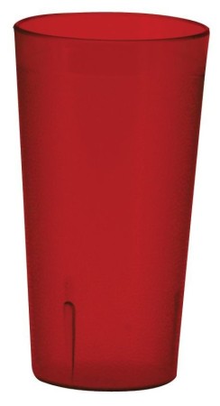 Winco PTP-05R Red Pebbled Plastic Tumblers 5 oz. - 1 doz