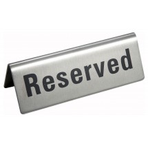 Winco RVS-4 &quot;Reserved&quot; Sign