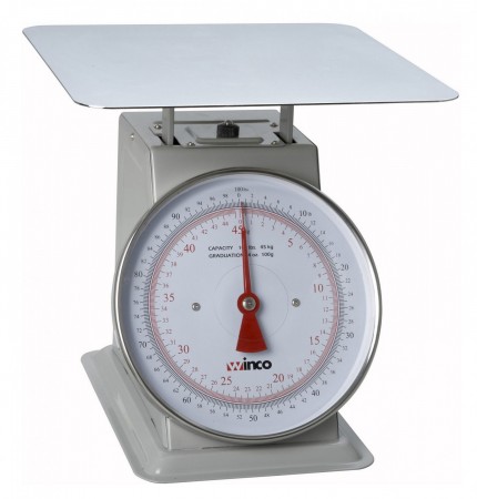 Winco SCAL-9100 Scale with 9" Dial 100 Lb.