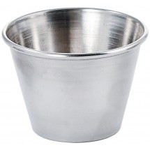 Winco SCP-25 Stainless Steel Sauce Cup 2.5 oz. - 1 doz