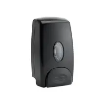 Winco SD-100K Black Manual Soap Dispenser 1 Liter