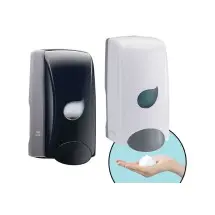 Winco SDMF-1W Manual Foam Soap Dispenser, White, 1000 ml
