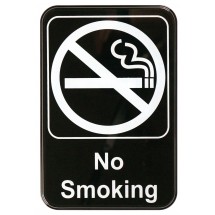 Winco SGN-601 "No Smoking" Information Sign 6" x 9"