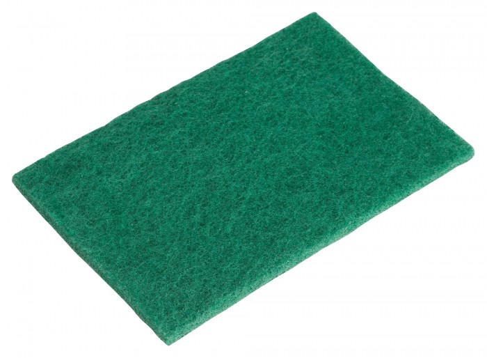 Winco SP-96N Green Scouring Pad 6" x 9-3/8" - 10 Pieces