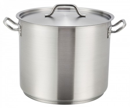 Winco SST-12 Stainless Induction Stock Pot 12 Qt.