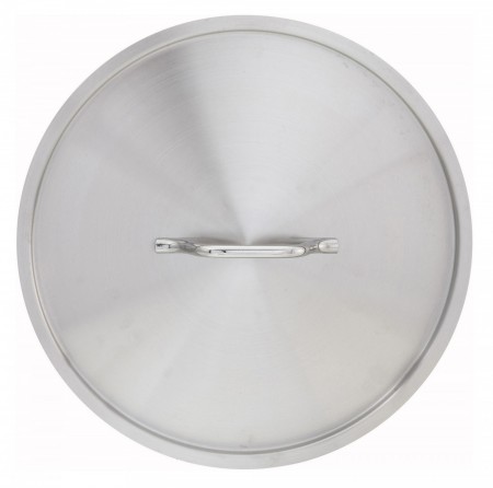 Winco SSTC-60 Stainless Steel Stock Pot Cover for SST-60, SSLB-25