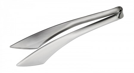 Winco STH-8 Satin Finish Stainless Steel Serving Tongs 8-1/2"