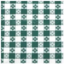 Winco TBCS-52G Square Green Check Tablecloth, 52&quot;