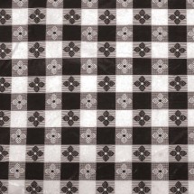 Winco TBCS-52K Square Black Table Cloth, 52&quot; x 52&quot;