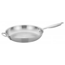 Winco TGFP-14 Tri-Ply Induction Ready Natural Finish Fry Pan, 14&quot;