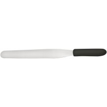 Winco TKPS-9 Bakery Spatula with Black Polypropylene Handle 10&quot; x 1-3/8&quot;