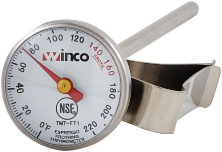 Winco TMT-FT1 Frothing Thermometer 1"
