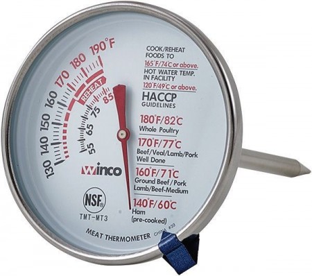 Winco TMT-MT3 Meat Thermometer 3"
