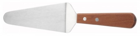 Winco TN166 Pie Server with Wood Handle, 5-1/2" Blade