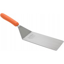 Winco TNH-42 Offset Turner with Orange Cool Heat Handle 8&quot; x 4&quot;