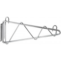 Winco VCB-24 Chrome Plated Wall Mount Shelving Bracket 24&quot;W
