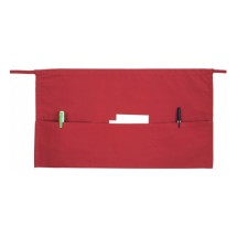 Winco WA-1221RED Red 3-Pocket Waist Apron